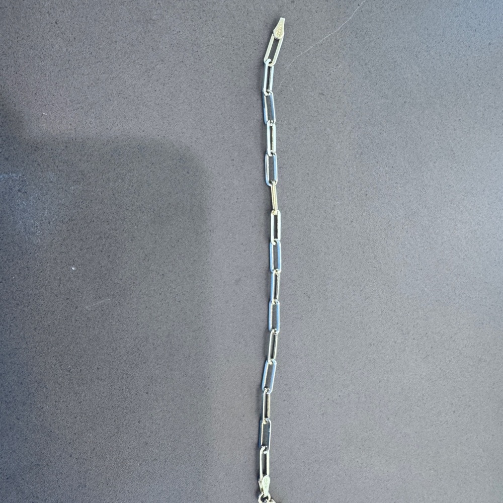 Brilliant Earth Devon Paperclip Chain Bracelet Extra Large 14k Yellow Gold 6.5in - Picture 3 of 9
